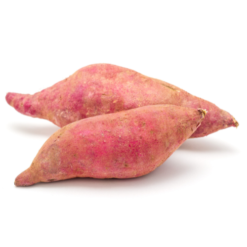two fresh sweet potatoes 